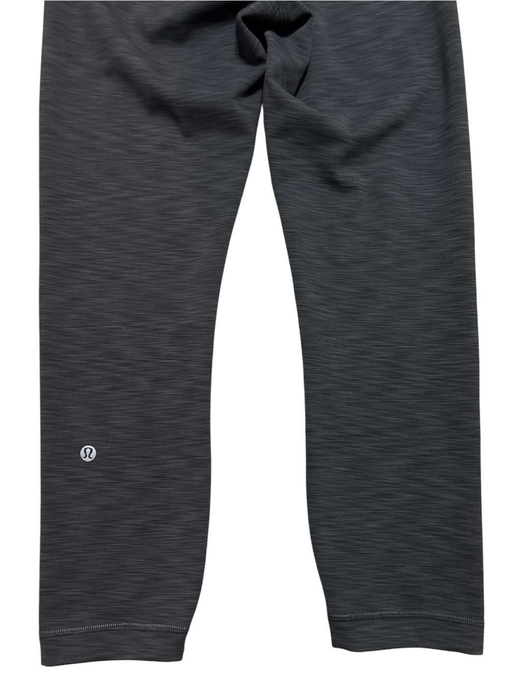 Lululemon Wunder Train HR Crop Legging Heathered Graphite Gray Sz 8 - Picture 10 of 11